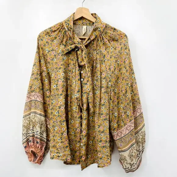 Spell & The Gypsy Collective S Floral Mossy Blouse - Picture 3 of 7